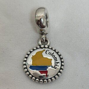 Pandora Colombia Exclusive Charm Pendant, S925 Silver Jewelry